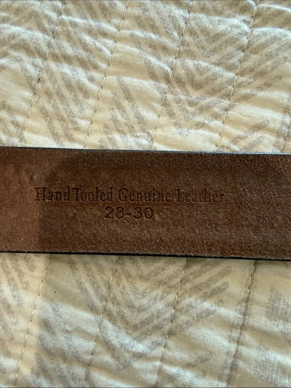 Western Belt with Turquoise Toned Buckle
